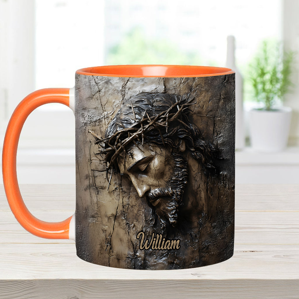 Glaube, Hoffnung, Liebe – Personalisierte Tasse mit christlichem Aufdruck