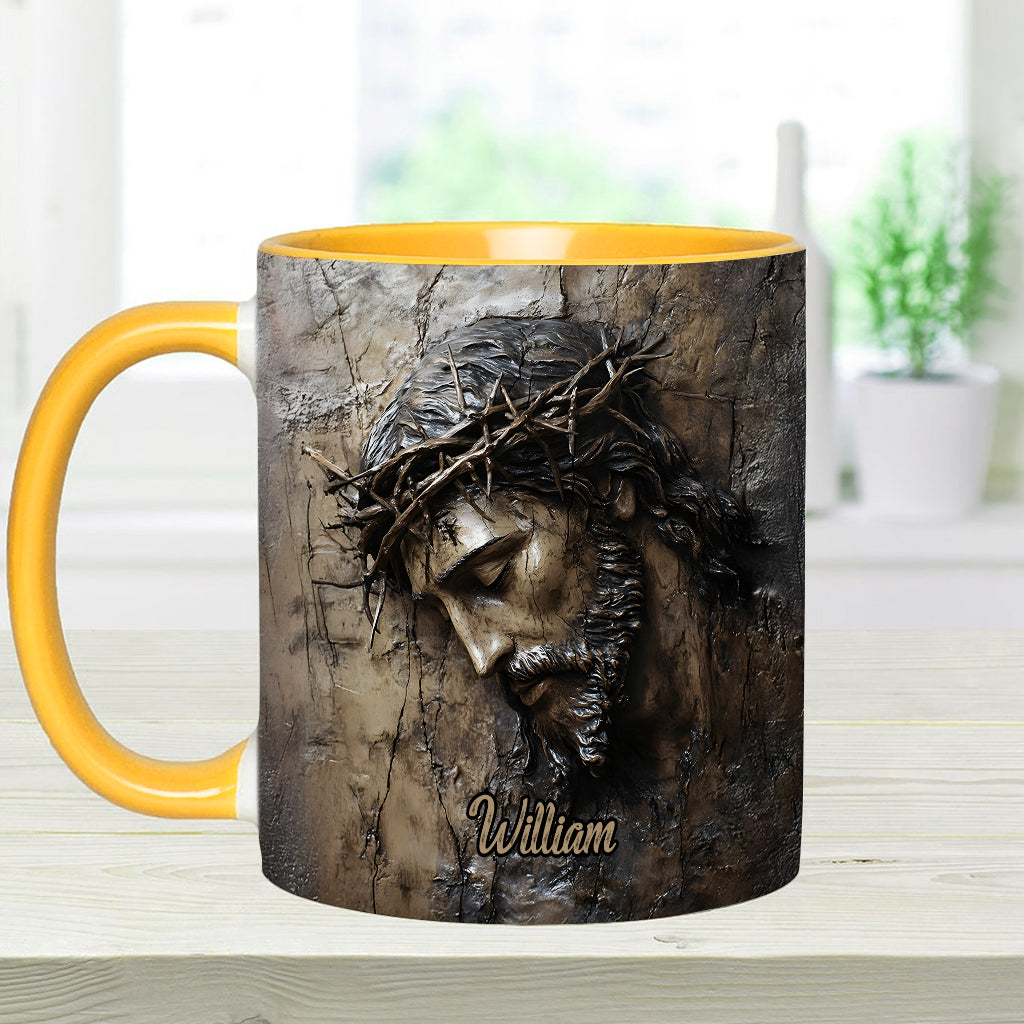 Glaube, Hoffnung, Liebe – Personalisierte Tasse mit christlichem Aufdruck