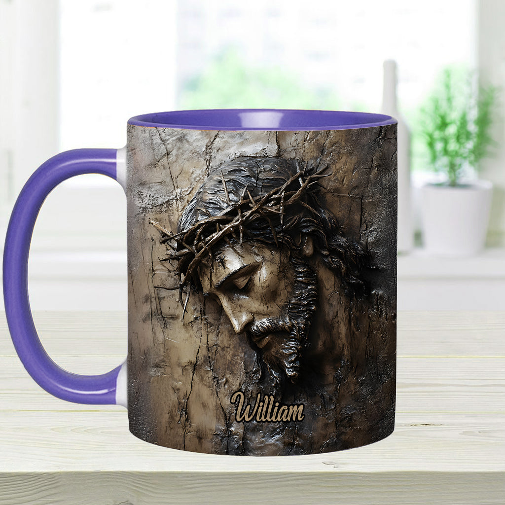 Glaube, Hoffnung, Liebe – Personalisierte Tasse mit christlichem Aufdruck