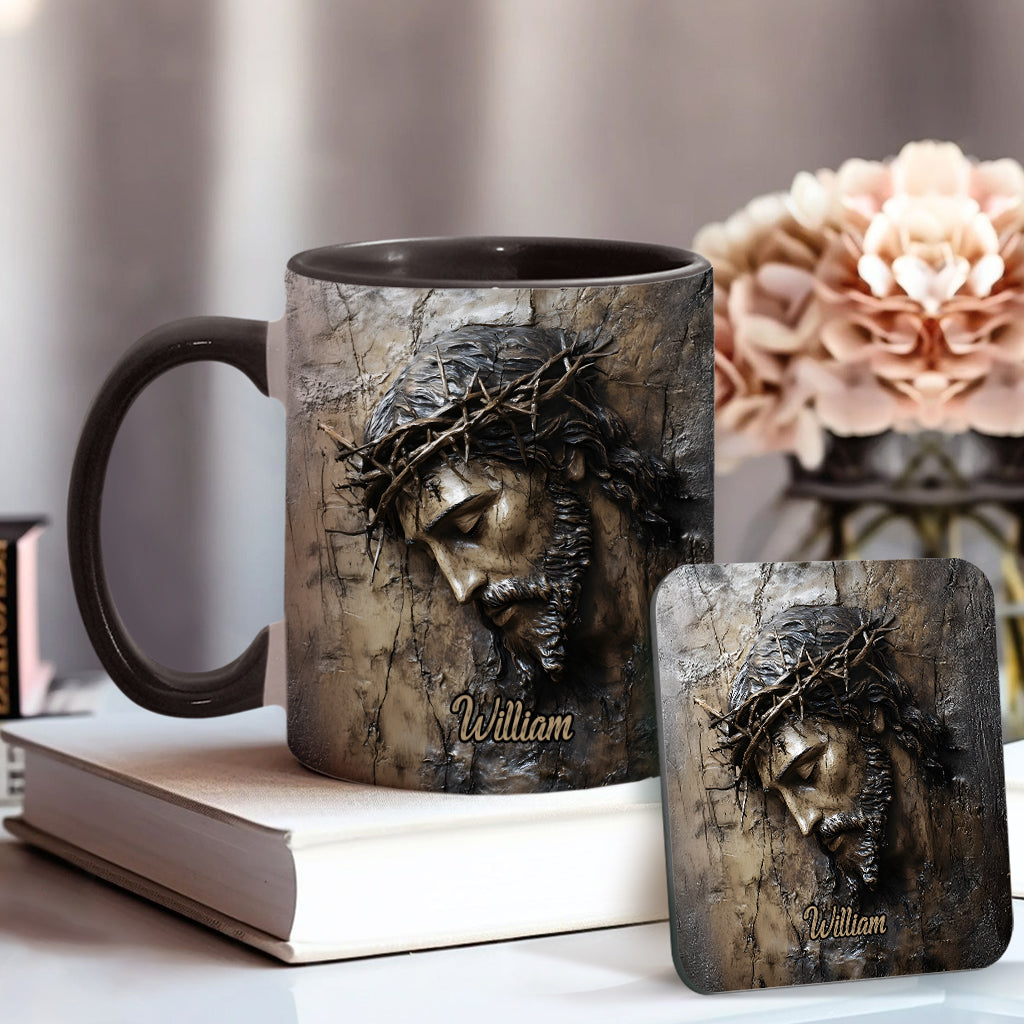 Glaube, Hoffnung, Liebe – Personalisierte Tasse mit christlichem Aufdruck