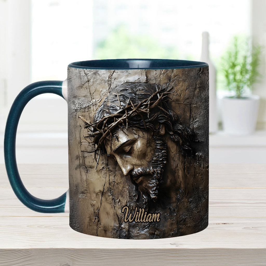 Glaube, Hoffnung, Liebe – Personalisierte Tasse mit christlichem Aufdruck