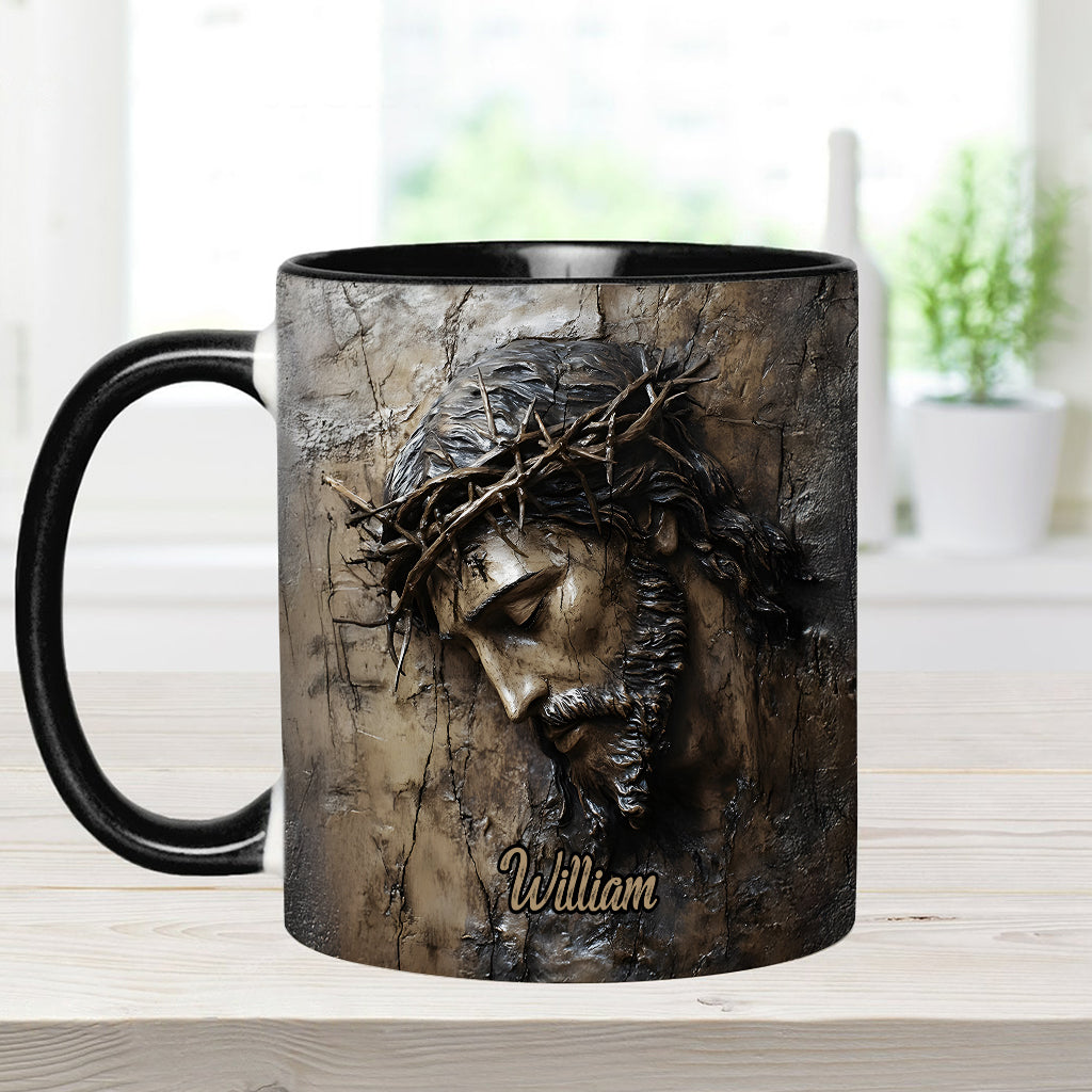 Glaube, Hoffnung, Liebe – Personalisierte Tasse mit christlichem Aufdruck
