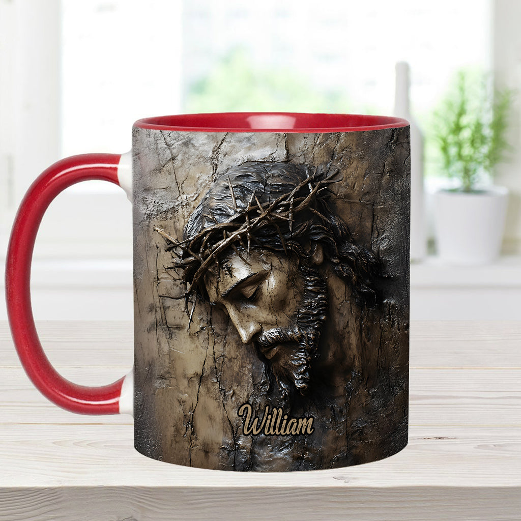 Glaube, Hoffnung, Liebe – Personalisierte Tasse mit christlichem Aufdruck