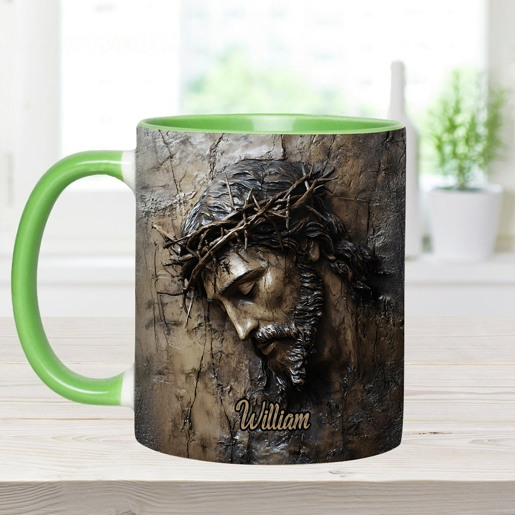 Glaube, Hoffnung, Liebe – Personalisierte Tasse mit christlichem Aufdruck