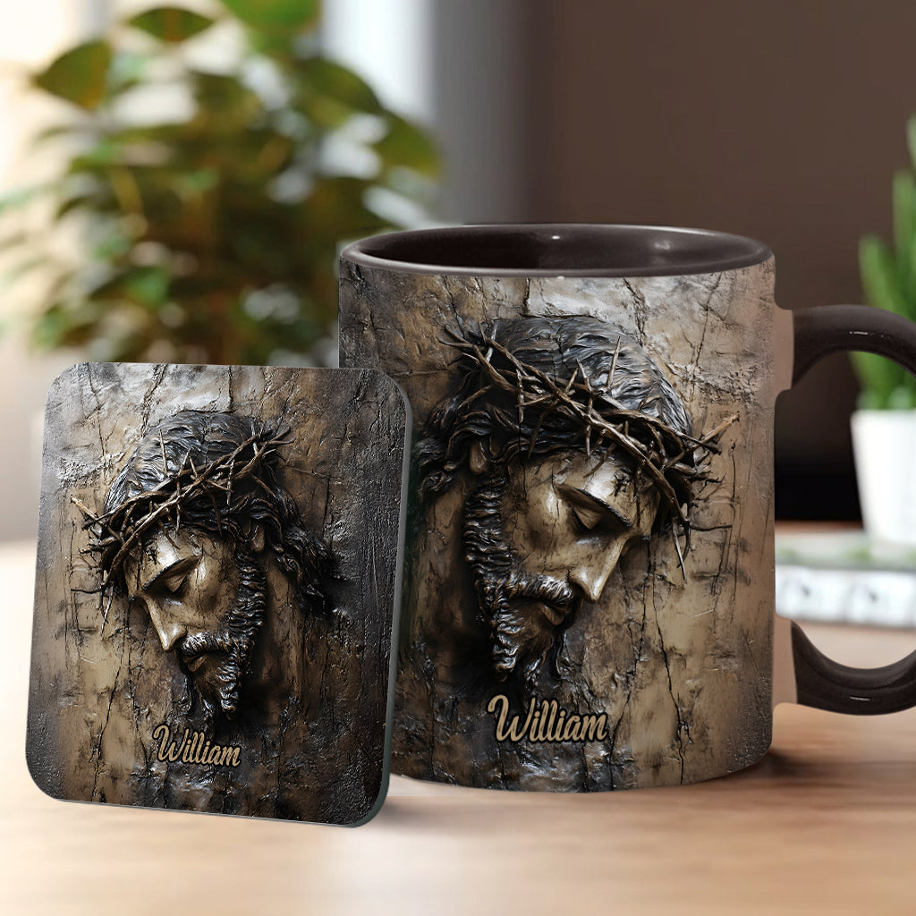 Glaube, Hoffnung, Liebe – Personalisierte Tasse mit christlichem Aufdruck