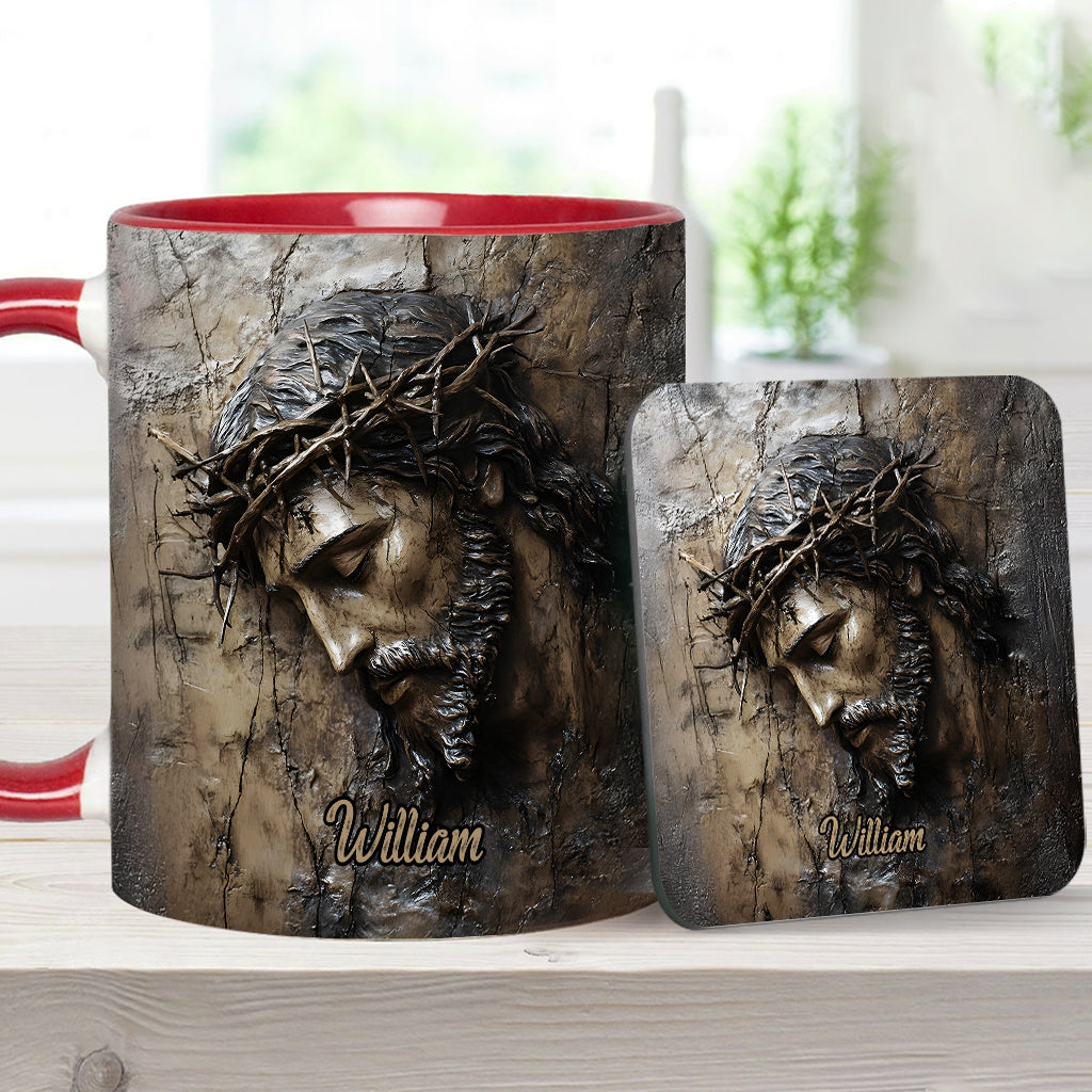 Glaube, Hoffnung, Liebe – Personalisierte Tasse mit christlichem Aufdruck
