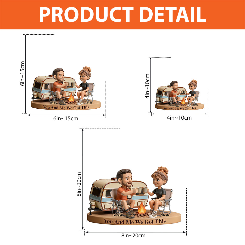 Individuell gestaltet nach Foto – Personalisierte Camping-Plakette aus Acryl in individueller Form