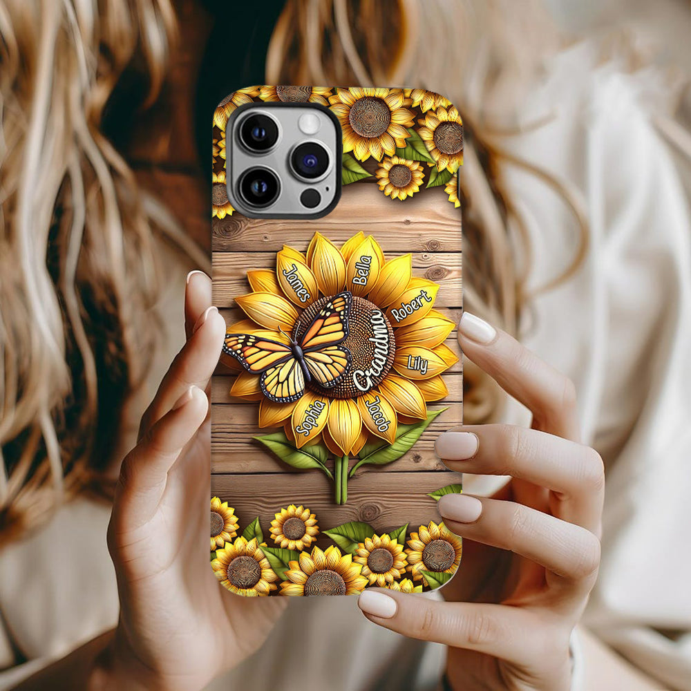 Du bist mein Sonnenschein, Oma und Mama – Personalisierte Handyhülle mit Oma-Motiv