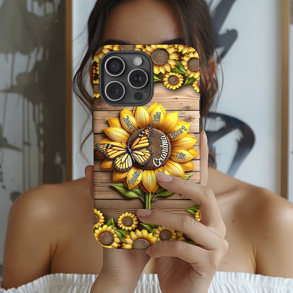 Du bist mein Sonnenschein, Oma und Mama – Personalisierte Handyhülle mit Oma-Motiv