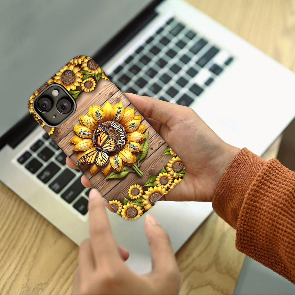 Du bist mein Sonnenschein, Oma und Mama – Personalisierte Handyhülle mit Oma-Motiv