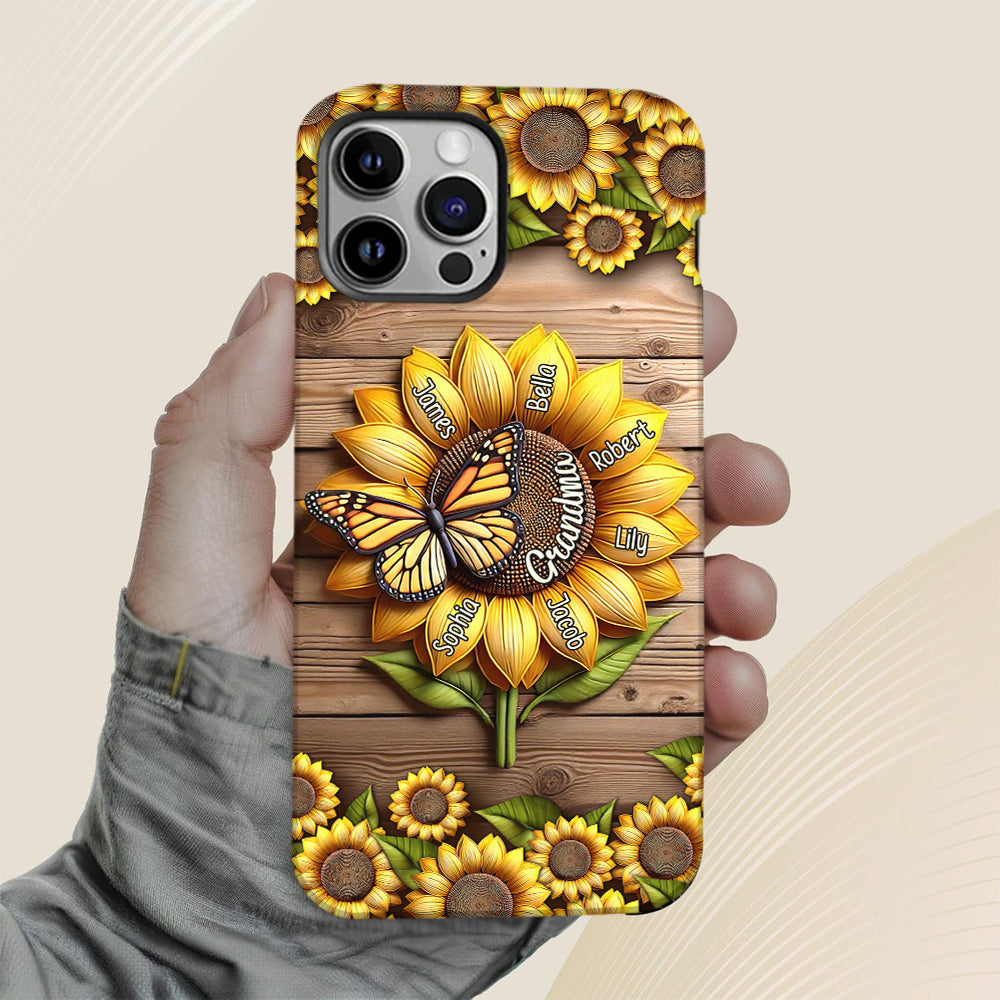 Du bist mein Sonnenschein, Oma und Mama – Personalisierte Handyhülle mit Oma-Motiv