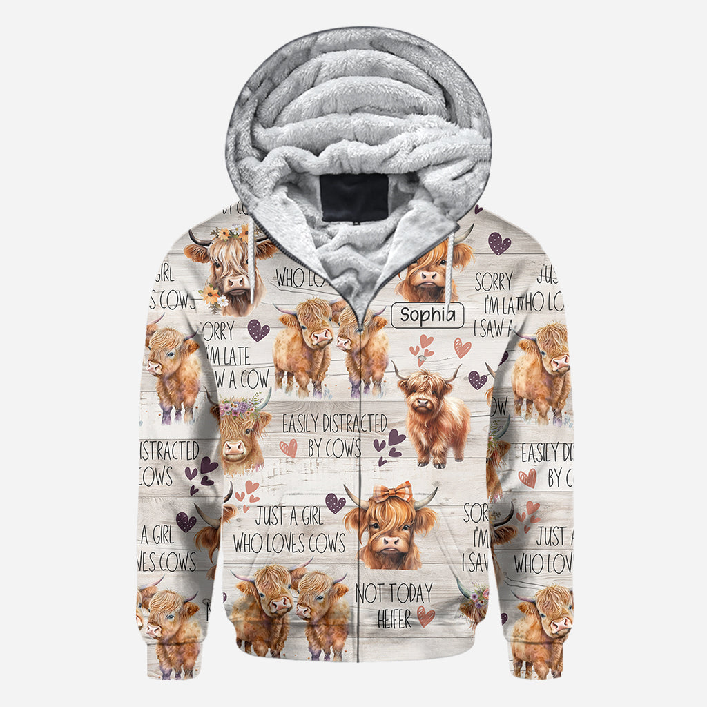 Just A Girl Who Loves Highland Cows - Personalized Highland Cow All Over Shirt