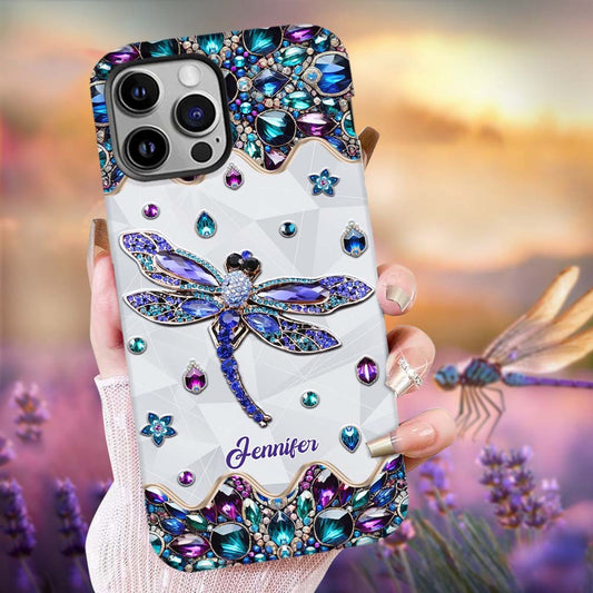 Love Dragonfly - Personalized Dragonfly Full Print Phone Case