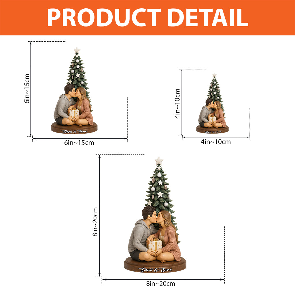 Ich liebe dich – Personalisierte Acrylplakette in individueller Form für Paare