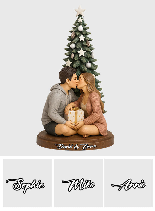 Ich liebe dich – Personalisierte Acrylplakette in individueller Form für Paare