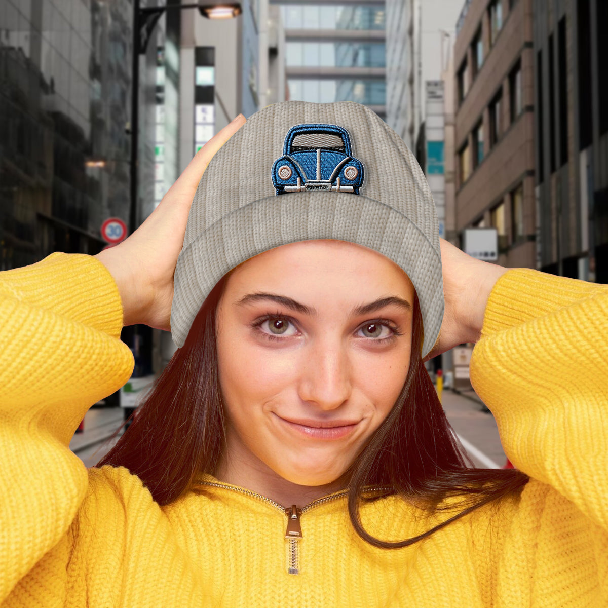 Love Cars - Personalized Kid Beanie Hat With Patches