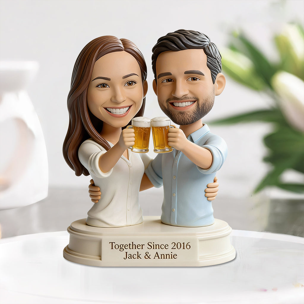 Individuell gestaltete Acrylplakette für Paare nach Foto – Personalisierte Acrylplakette in individueller Form