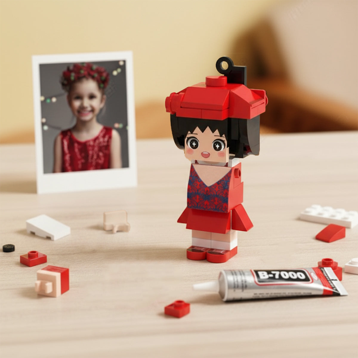 Geschenk für Hundeliebhaber im Baustein-Stil – Personalisierte Hundefigur aus Bausteinen