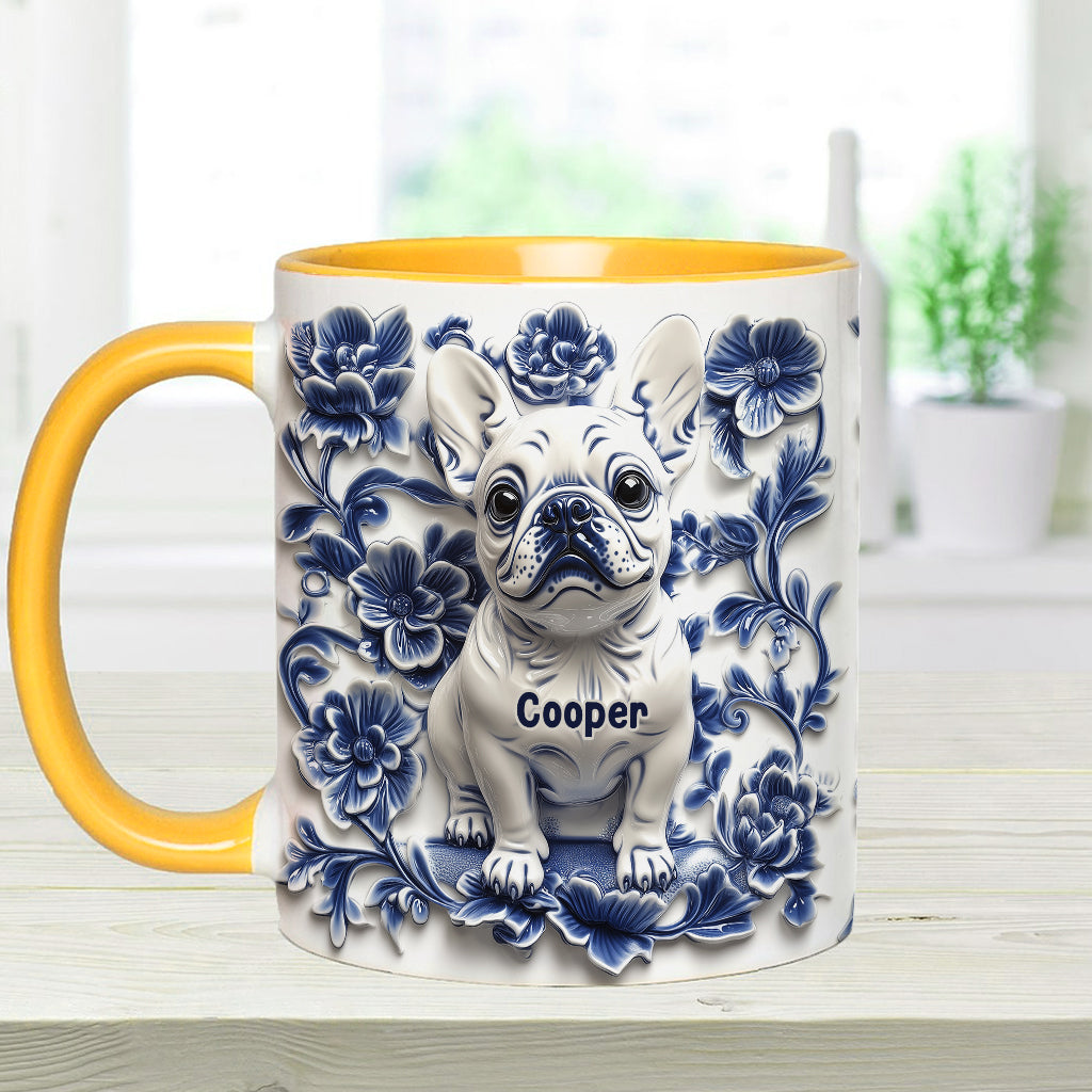 Niedliche französische Bulldogge (Frenchie) - Personalisierte Tasse mit Hundemotiv