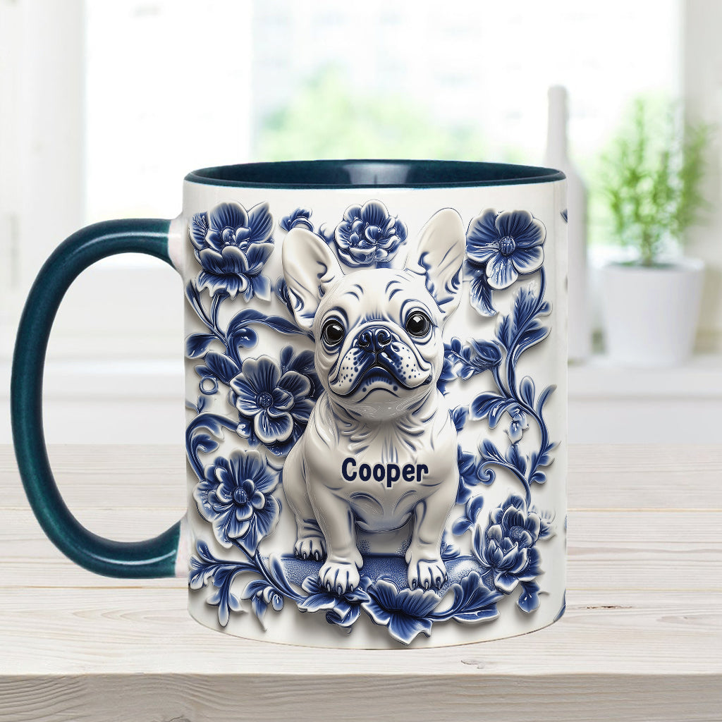 Niedliche französische Bulldogge (Frenchie) - Personalisierte Tasse mit Hundemotiv