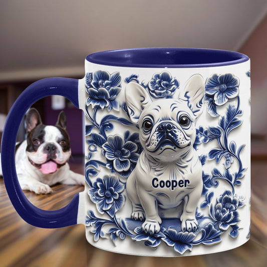 Niedliche französische Bulldogge (Frenchie) - Personalisierte Tasse mit Hundemotiv