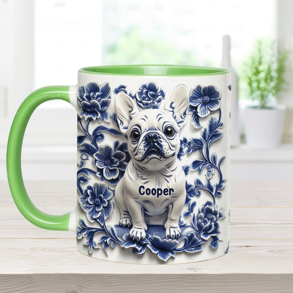Niedliche französische Bulldogge (Frenchie) - Personalisierte Tasse mit Hundemotiv