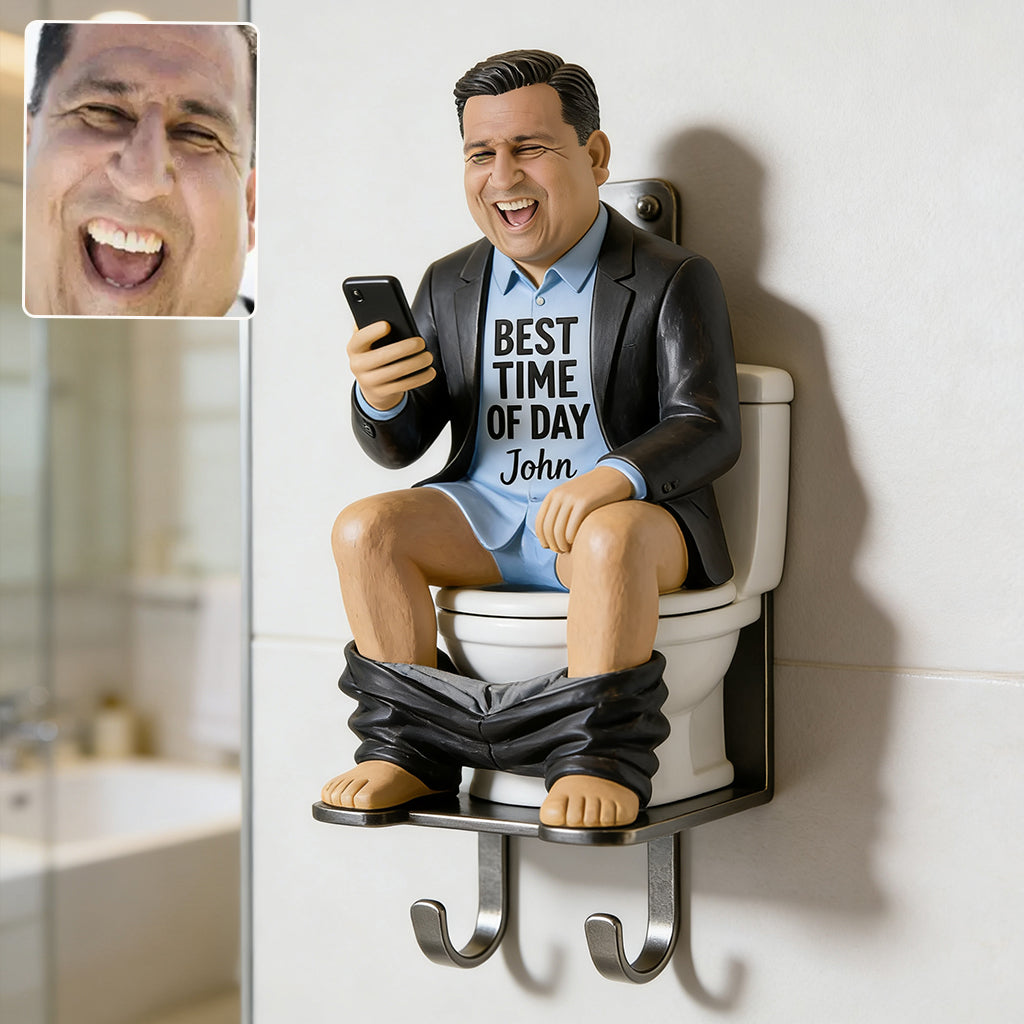 Lustiges Geschenk für ihn - Personalisierter Vater maßgefertigter Hängeregal