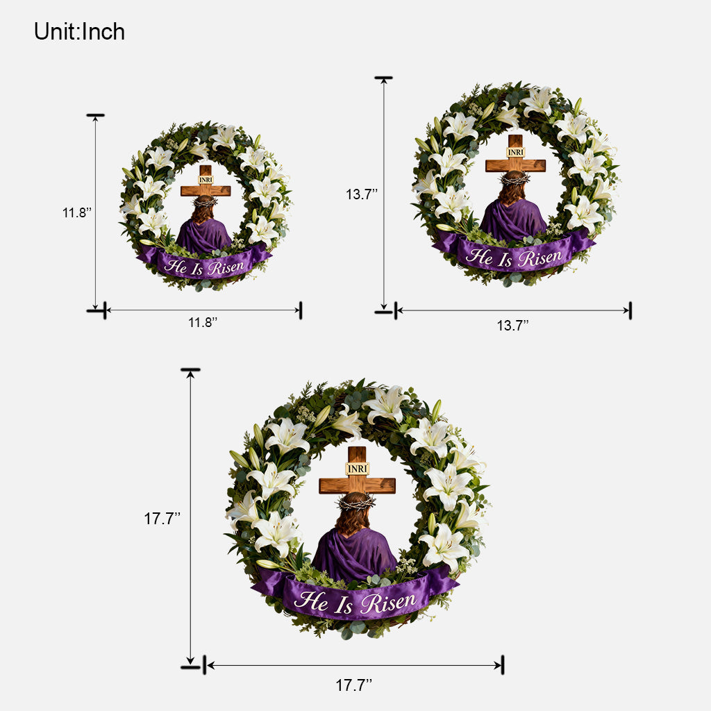 Osterdekoration: „Besinne dich auf den Weg des Opfers“ – personalisiertes christliches Holzschild in individueller Form