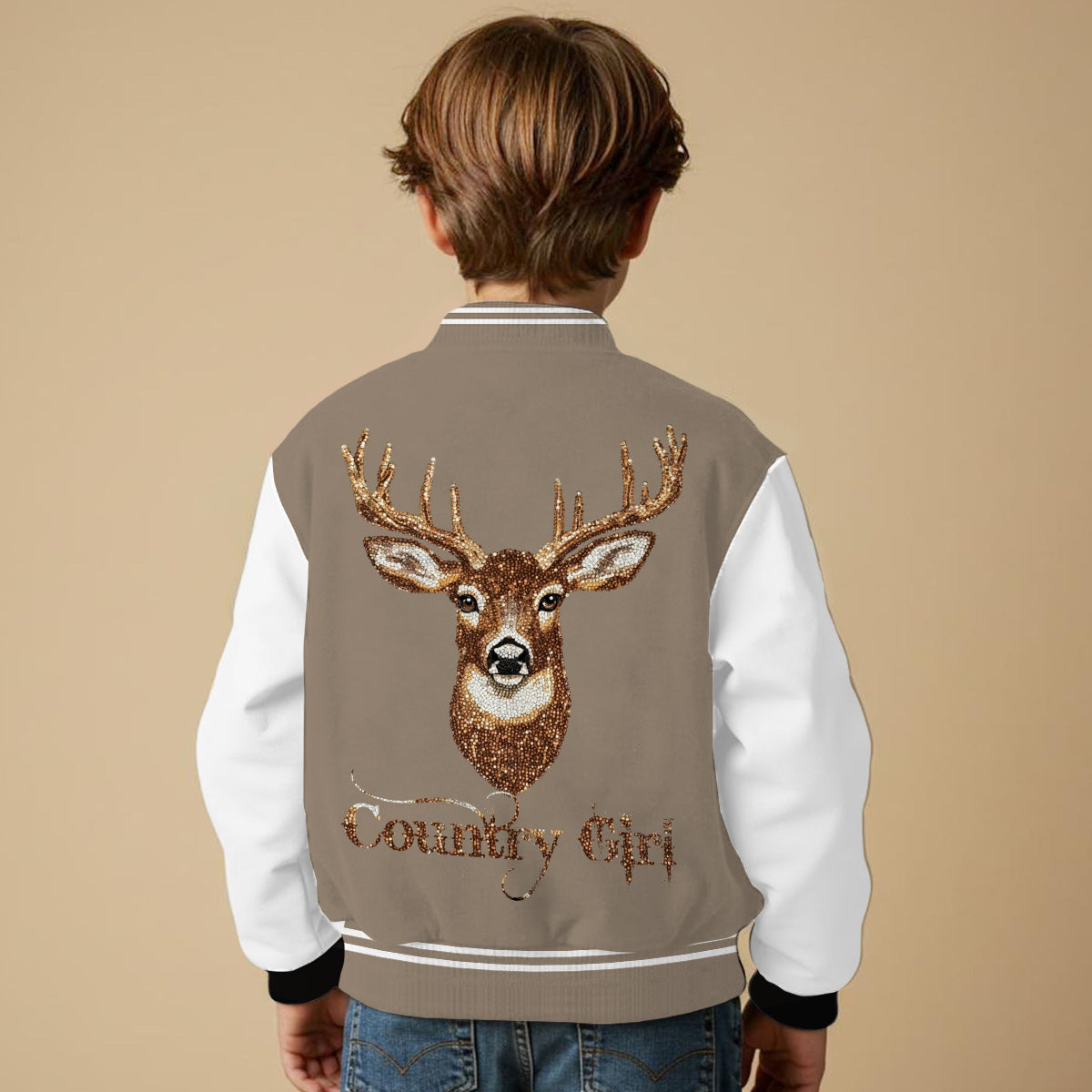 Country Girl – Personalisierte Jagd-Collegejacke