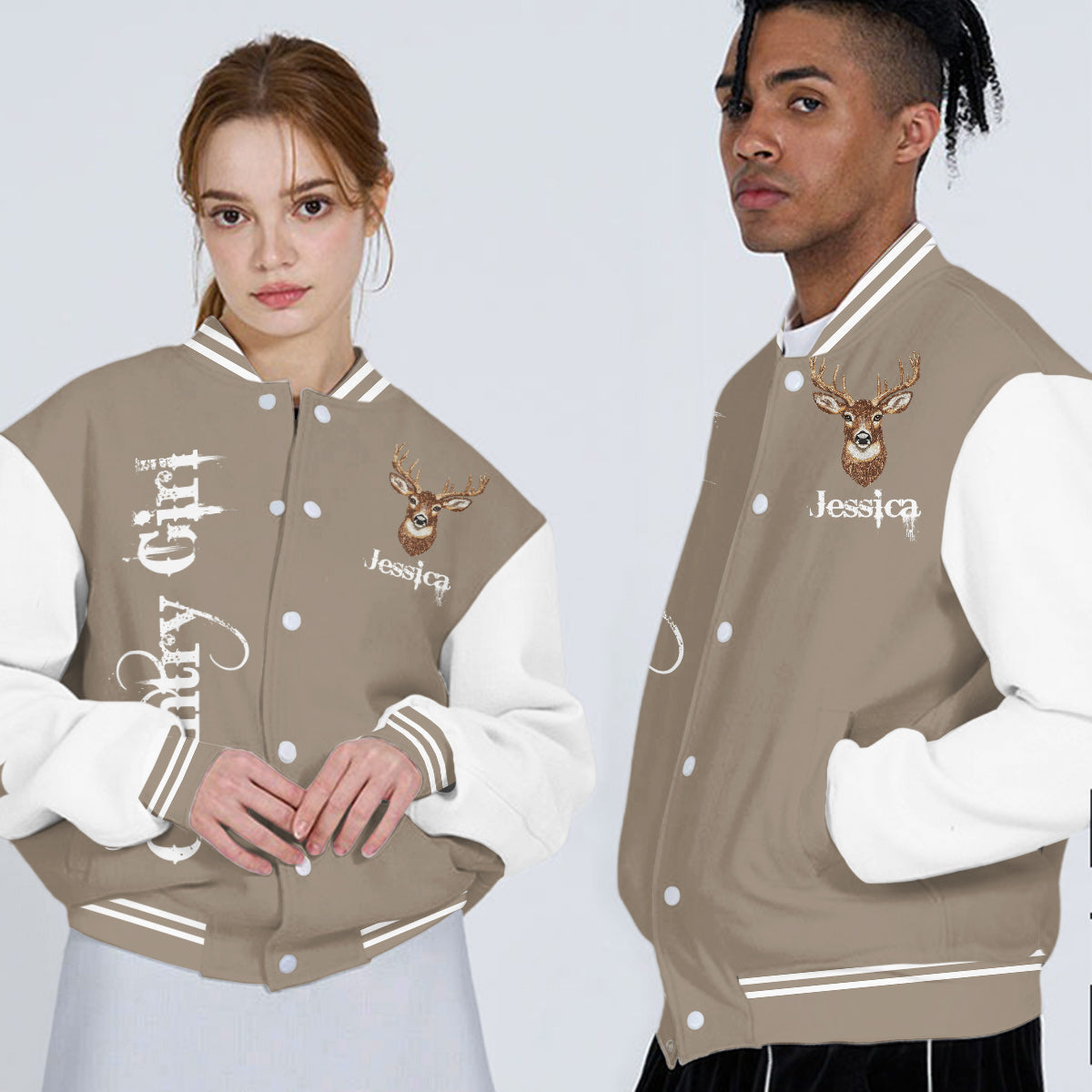 Country Girl – Personalisierte Jagd-Collegejacke