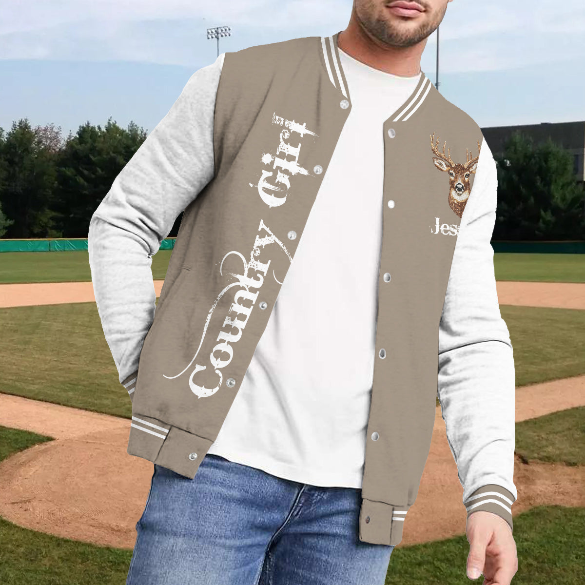 Country Girl – Personalisierte Jagd-Collegejacke