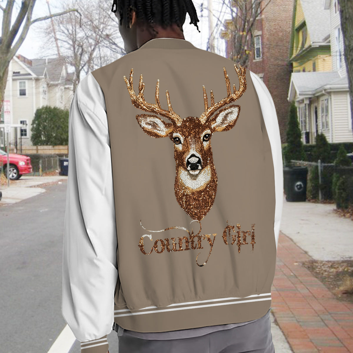 Country Girl – Personalisierte Jagd-Collegejacke