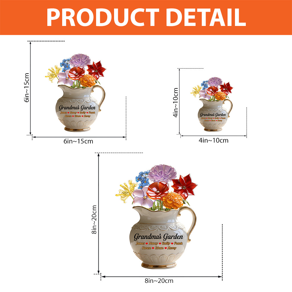 Omas Garten – Personalisierte, individuell geformte Acrylplakette für Oma