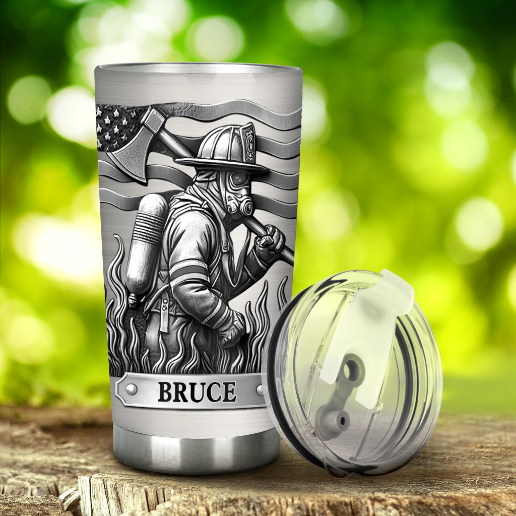 Stolzer Feuerwehrmann – Personalisierter Feuerwehr-Trinkbecher