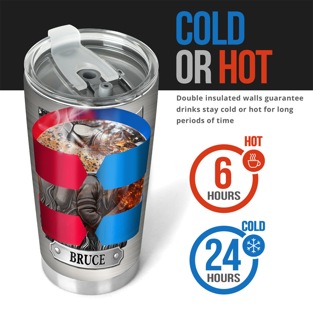 Stolzer Feuerwehrmann – Personalisierter Feuerwehr-Trinkbecher