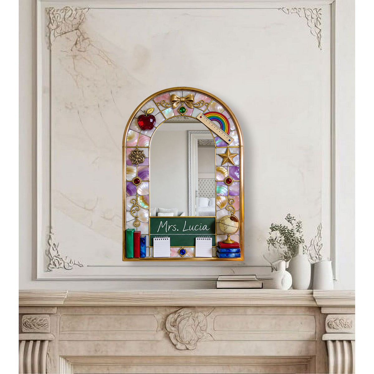 Teacher Gifts - Personalized Teacher Wall Hanging Mirror