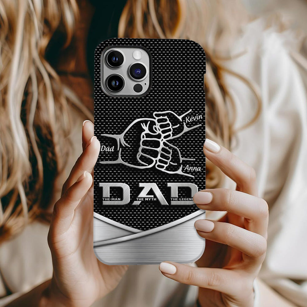 Dad The Man The Myth The Legend First Bump - Personalized Father Full Print Phone Case