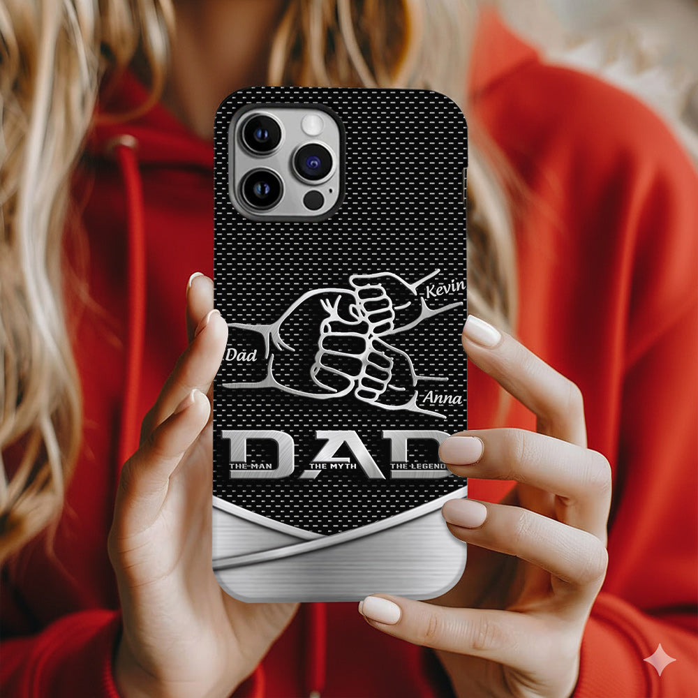 Dad The Man The Myth The Legend First Bump - Christmas Gift for Dad - Personalized Father Full Print Phone Case