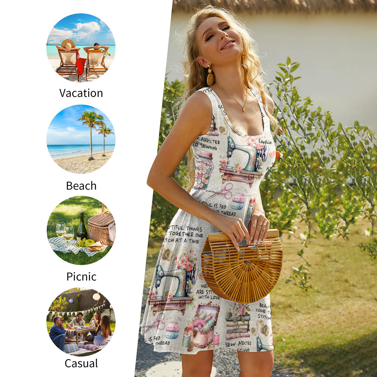 Nähbegeisterung – Personalisiertes ärmelloses Kleid
