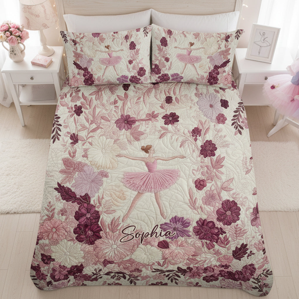 Geschenk für Balletttänzerinnen und Ballerinen – Personalisiertes Ballett-Bettwäscheset