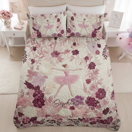Geschenk für Balletttänzerinnen und Ballerinen – Personalisiertes Ballett-Bettwäscheset