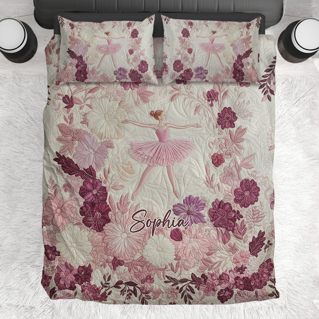 Geschenk für Balletttänzerinnen und Ballerinen – Personalisiertes Ballett-Bettwäscheset