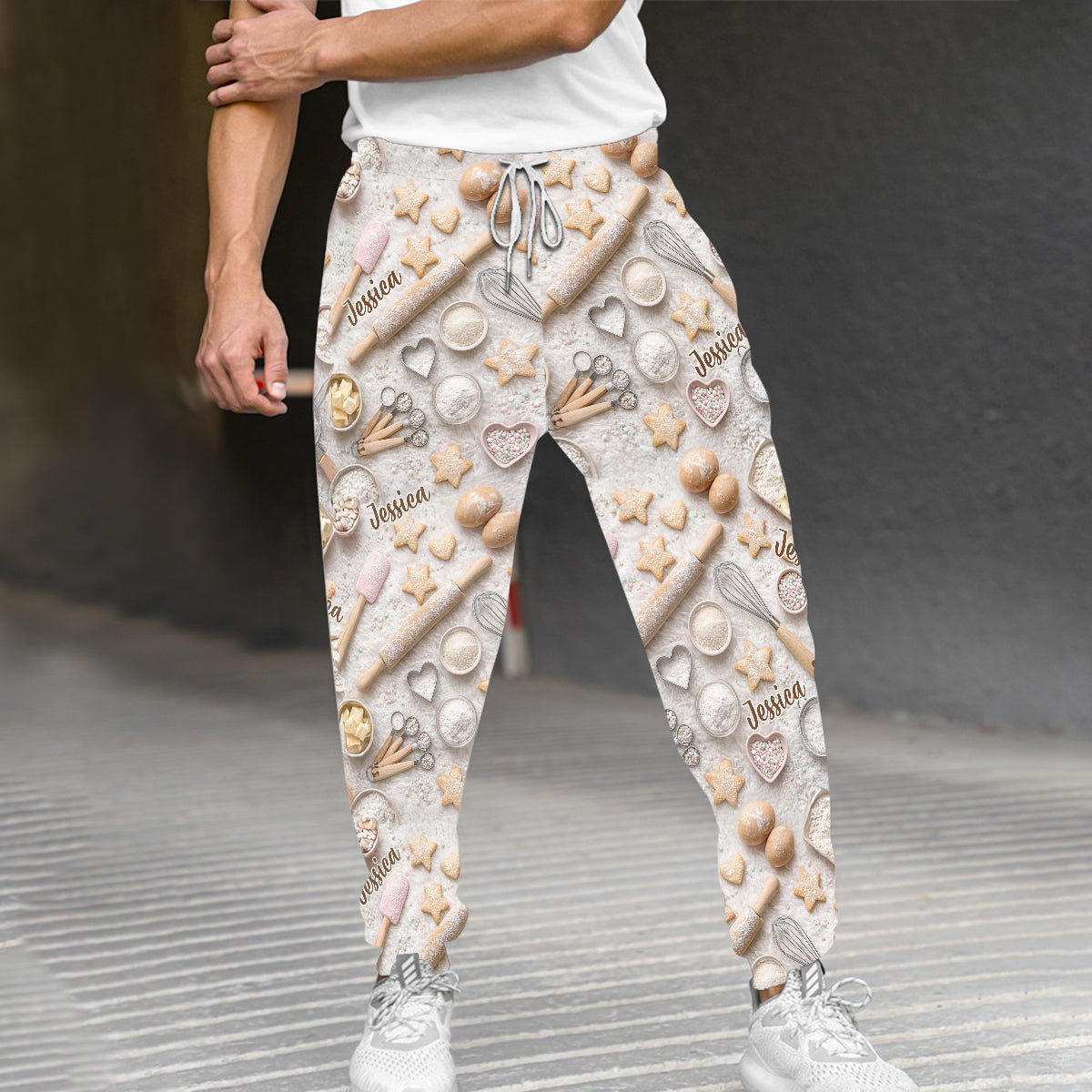 Love Baking – Personalisierte Unisex-Back-Jogginghose