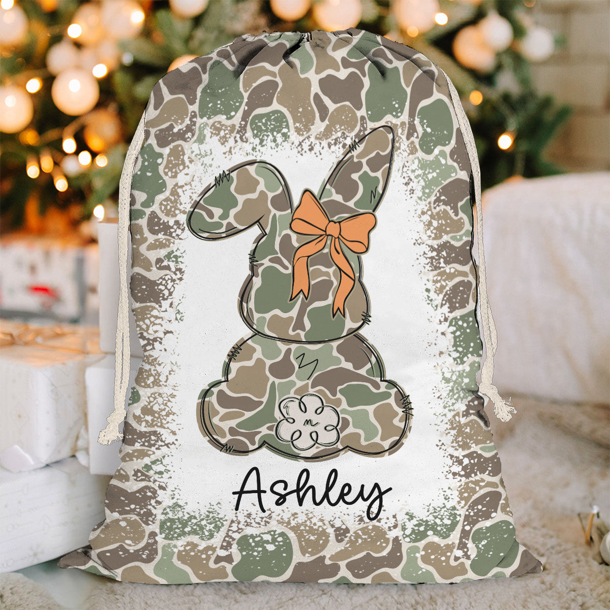 Egg Hunter - Personalized Kid Drawstring Tote Bag