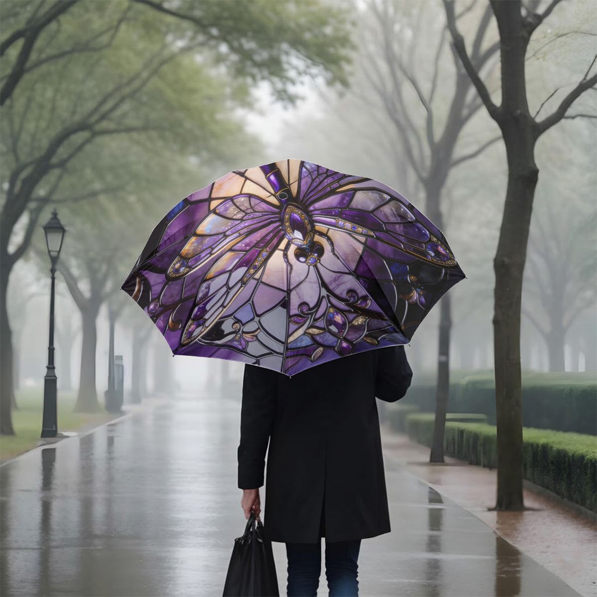 Majestätische Libelle – Personalisierter Libellen-Regenschirm
