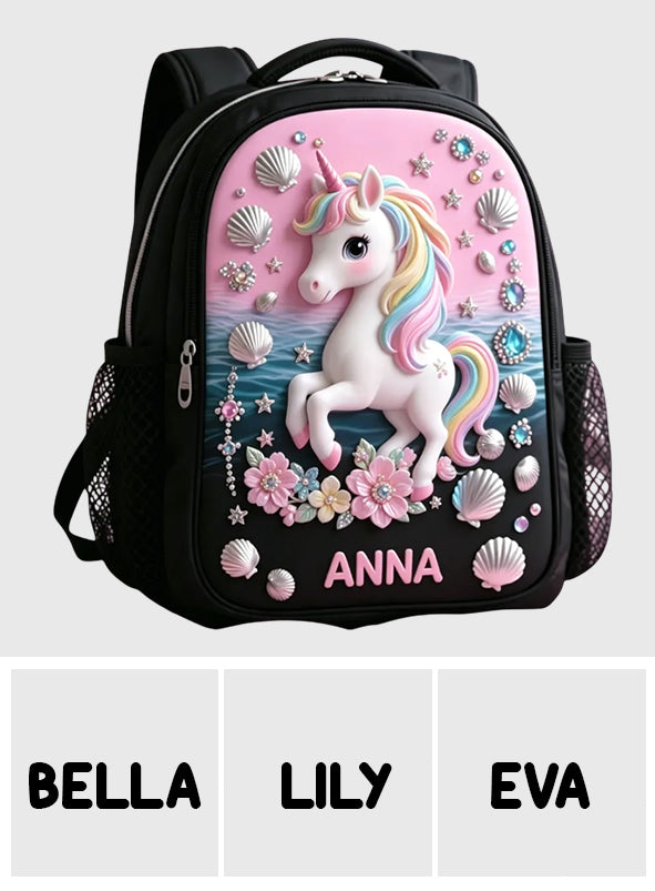 Back To School Gift Idea - Personalized Kid Changeable Leather Patch Backpack