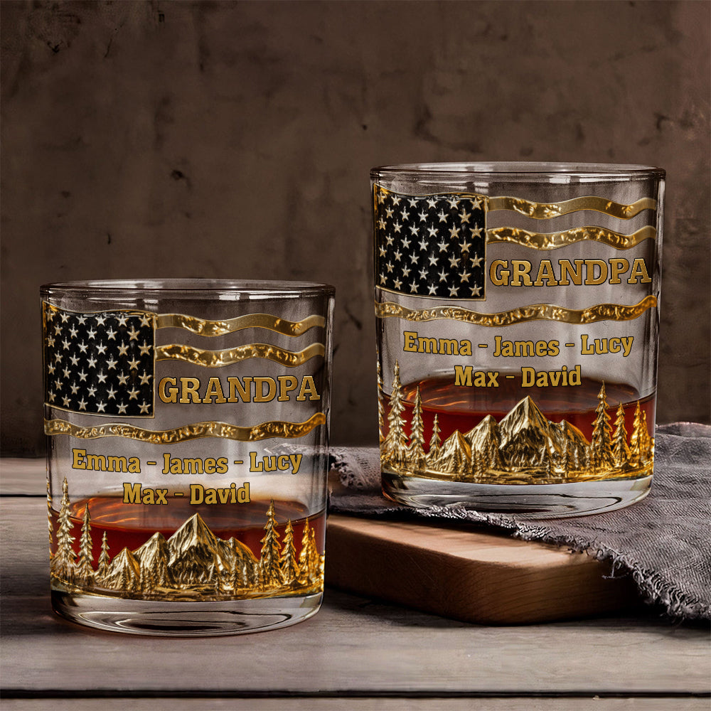 Coole Opas trinken Whiskey – personalisiertes Opa-Whiskeyglas