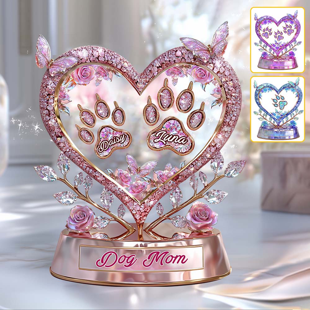 Fur Mama – Personalisierte Acrylplakette in Hundeform