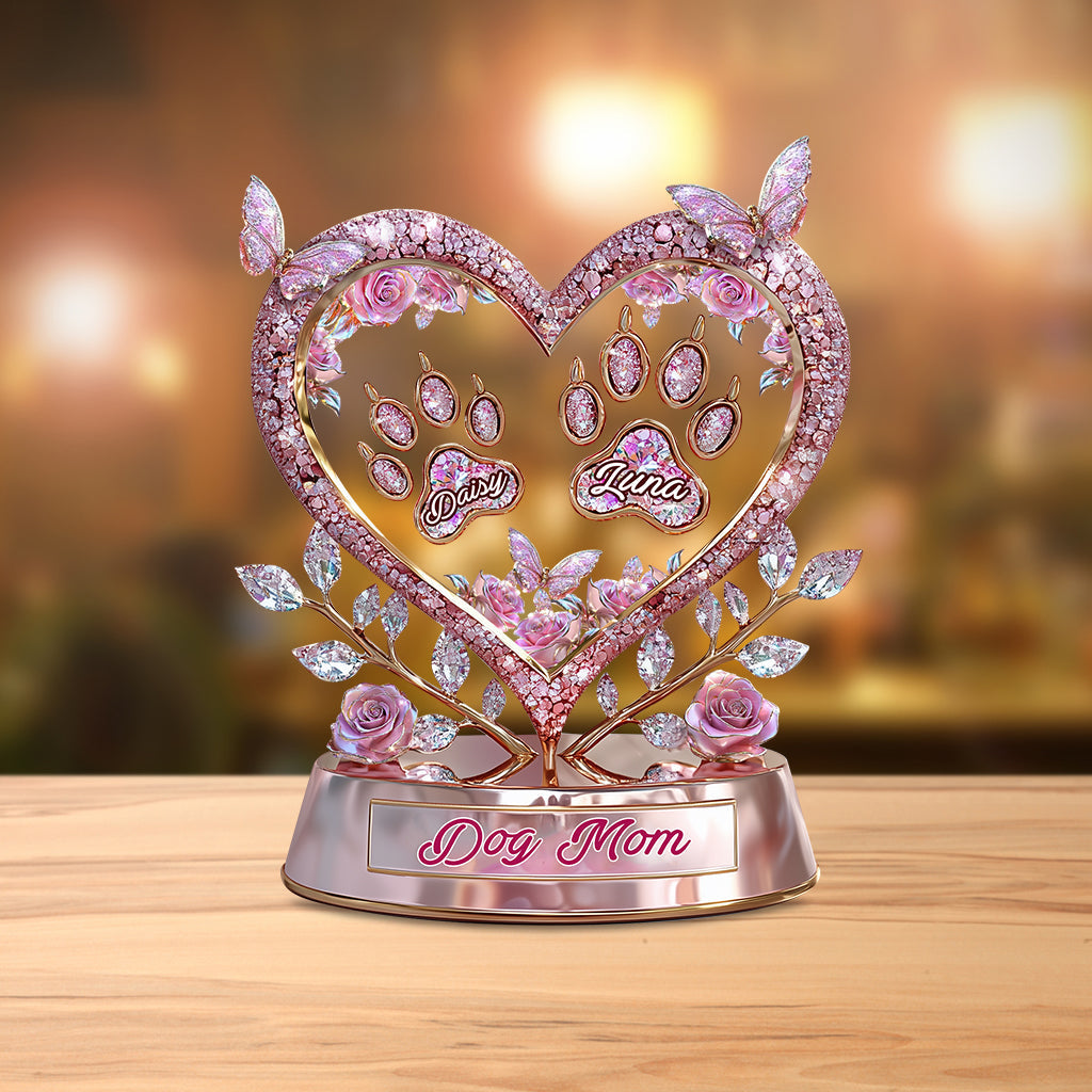 Fur Mama – Personalisierte Acrylplakette in Hundeform