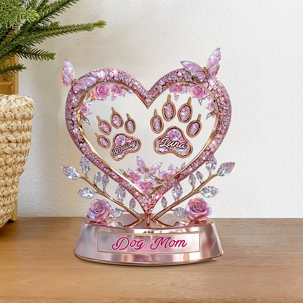 Fur Mama – Personalisierte Acrylplakette in Hundeform